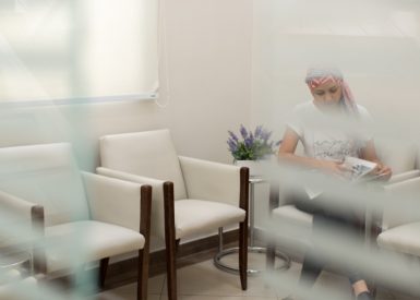 paciente esperando na recepção